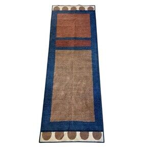 Ruggable Runner Rug 2.5’x7’ - Nina Indigo & Rust Flatwoven Rug Only